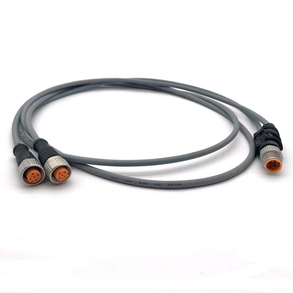 M12 Y type connection cable
