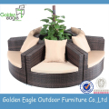 Garden Furniture Outdoor PE Rattan Sofa Set Black