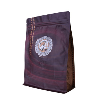 Material reciclado de bolsa de café premium de 16 oz