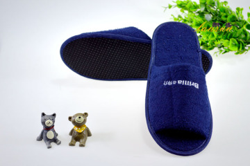 Dark Blue Terry Slipper Airline Slipper Terry Towel