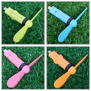 Wholesale Price Mobile Phone Fan Rotating USB Mini Fan for iPhone Only