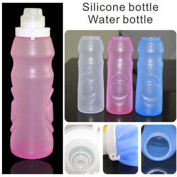 China Manufacture Wholesale 18oz Portable Water Bottle/Collapsible Silicone Water Bottle
