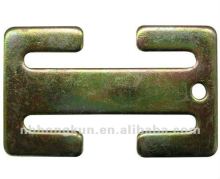 Steel seatbelt locking clip