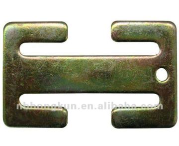 Steel seatbelt locking clip