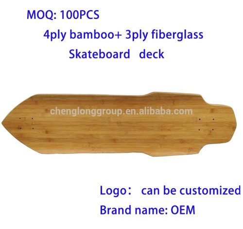 China online shopping longboard bamboo skateboard deck