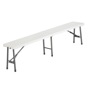 6 foot plastic bi-fold bench