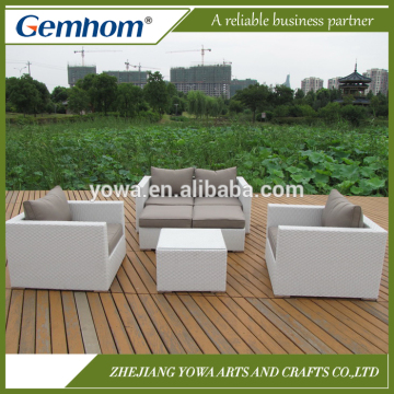 Leisure outdoor white resin wicker furniture