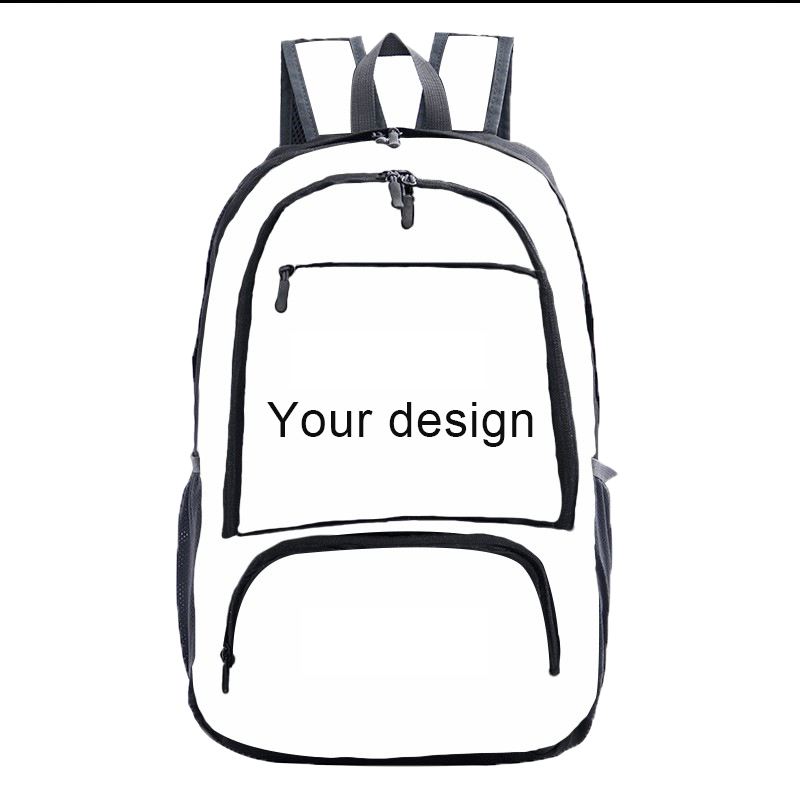 Aangepaste logo afdrukken unisex school college boekenbag grote capaciteit mochilas reizen backpack tas packs