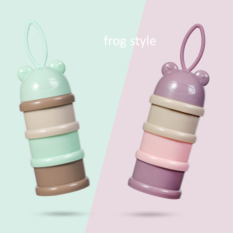 baby food container frog shape baby milk powder container