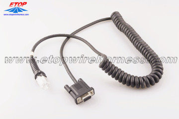 Flame resistant PUR Coiled cable