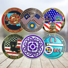 Engravable Blank 3D Enameled Commemorative Metal Custom Coin