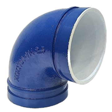 Durable Plastic Coated Groove Elbow