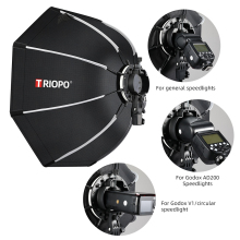 Triopo Quick Release Octagonal Softbox Sun Series for Godox Speedlite Flash Light