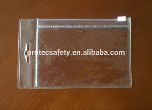 PVC slider zipper bags, promotional PVC bags with slider zipper & hanger hole