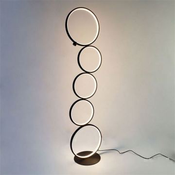 Modern Exquisite Sofa Hotel Neon Cylinder Floor Lamps