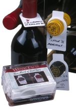 Plastic Wine Tags, Wine Bottle Neck Tags, Customized Printed Wine Tags (OET-W-088)