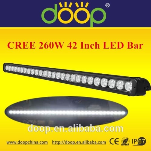 42 Inch 260W LED Bar Lights, 260W LED Bar, 10W C.REE Single Row LED Bar Lights