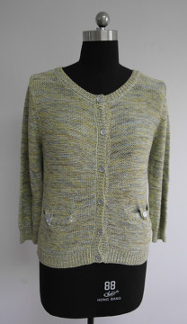 Fashion ladies hand knitted cardigan sweater