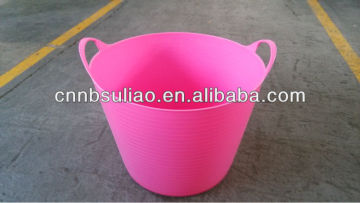 flexible plastic water bucket,portable plastic garden bucket