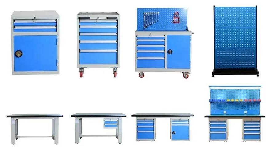 8 Drawers Steel Tool Cabinet Workshop Tool Storage Cabinet with Multi Function
