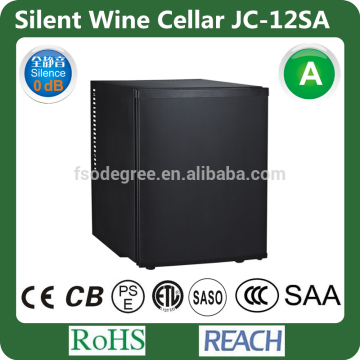 JC-12SA no noise thermoelectric wine cellar, no noise mini wine cooler , OdB wine cooler 12V