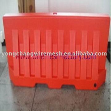 water filled plastic barrier