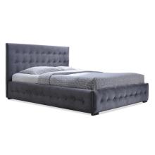 Queen Size Tufted Upholstered Fabric Headboard