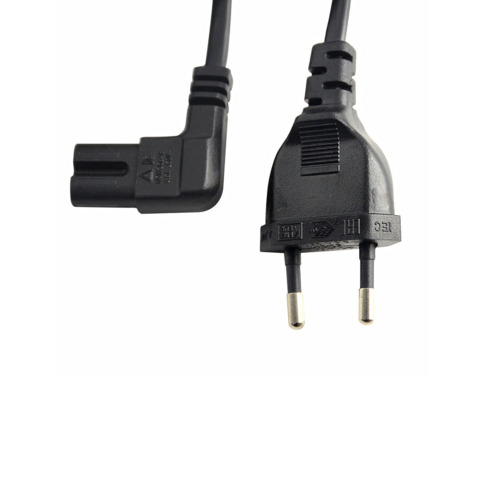 New Right angled EU AC power cord