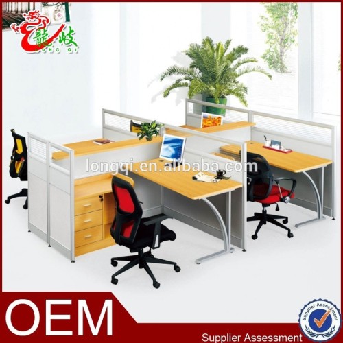 Partition wall desk office cubicle for 4 person P32