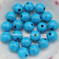 The Fashion Opaque Acrylic Crackle Round Jewelry Beads