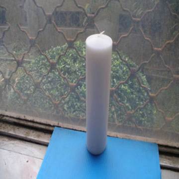 white Pillar Candles/church candle