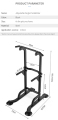 Power Tower justerbar Pull Squat Rack Dip Station