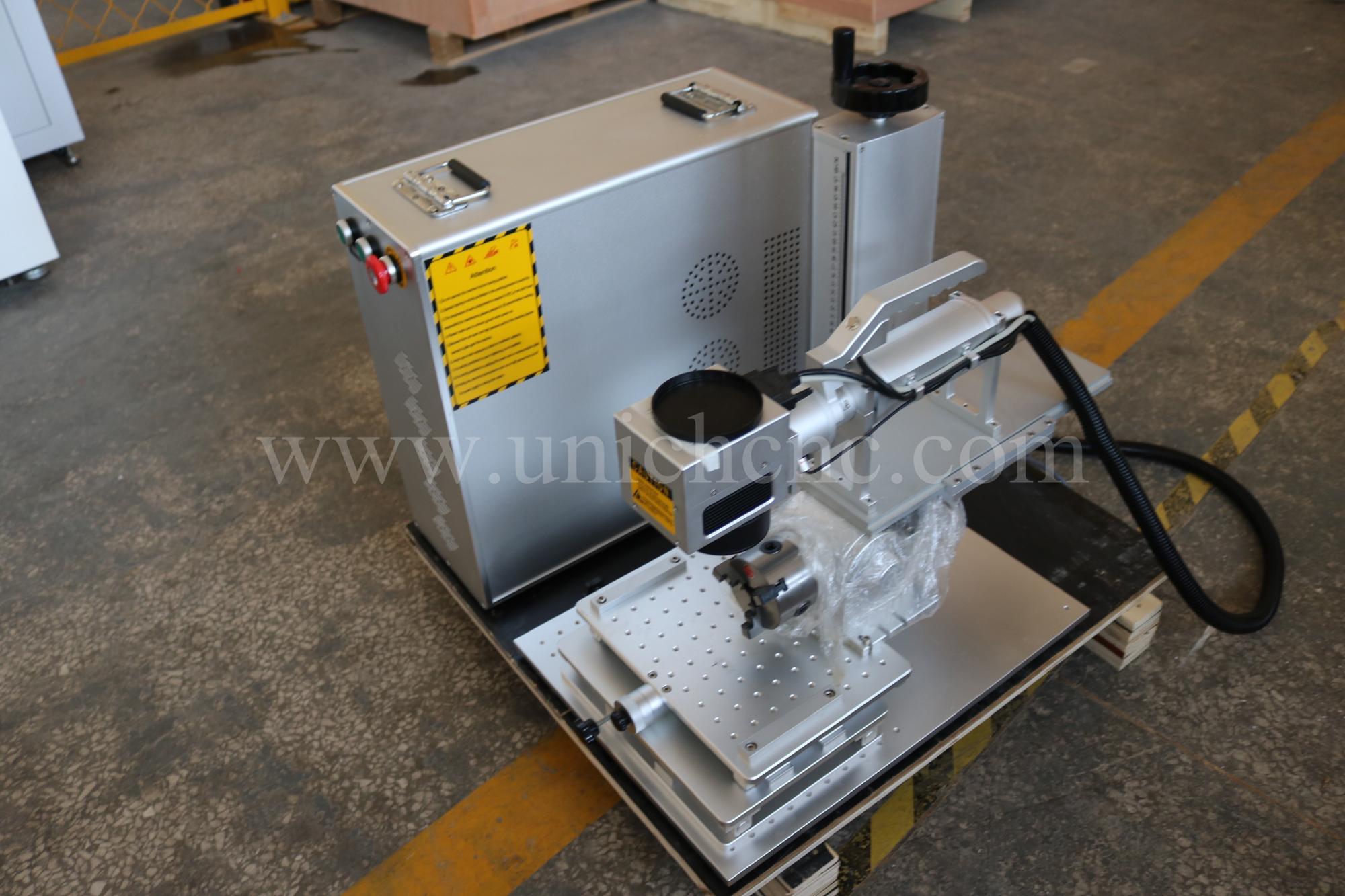 3d metal fiber laser marking machine with EZCAD software