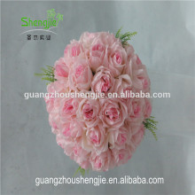 SJLJ013567 artificial flower fake rose flower ball for wedding decoration