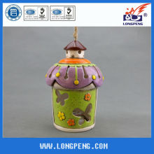 Cheap outdoor ceramic lantern with led light,ceramic garden led candle holders