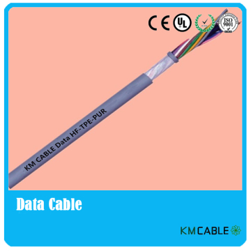 PUR high flexible data transimission cable,twisted pairs sensor cable