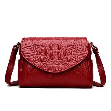 Soft PU leather lady shoulder hand bags