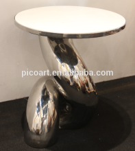 Modern abstact stainless steel art table new products for hotel project
