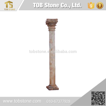 Hand carved marble column pillar