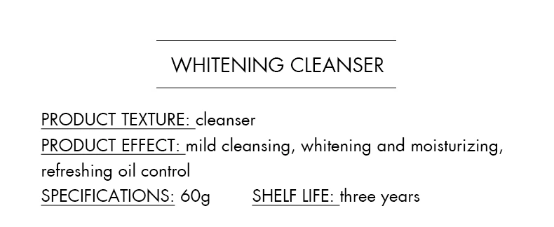 Amino Acid Facial Cleanser Whitening Moisturizing Deep Cleansing Facial Cleanser