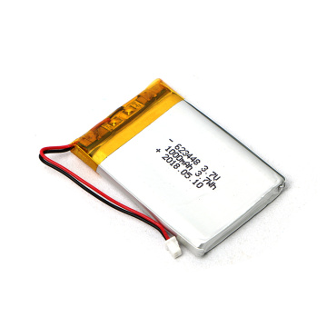 Long Cycle Life 623448 3.7V 1000mAh Lipo Battery