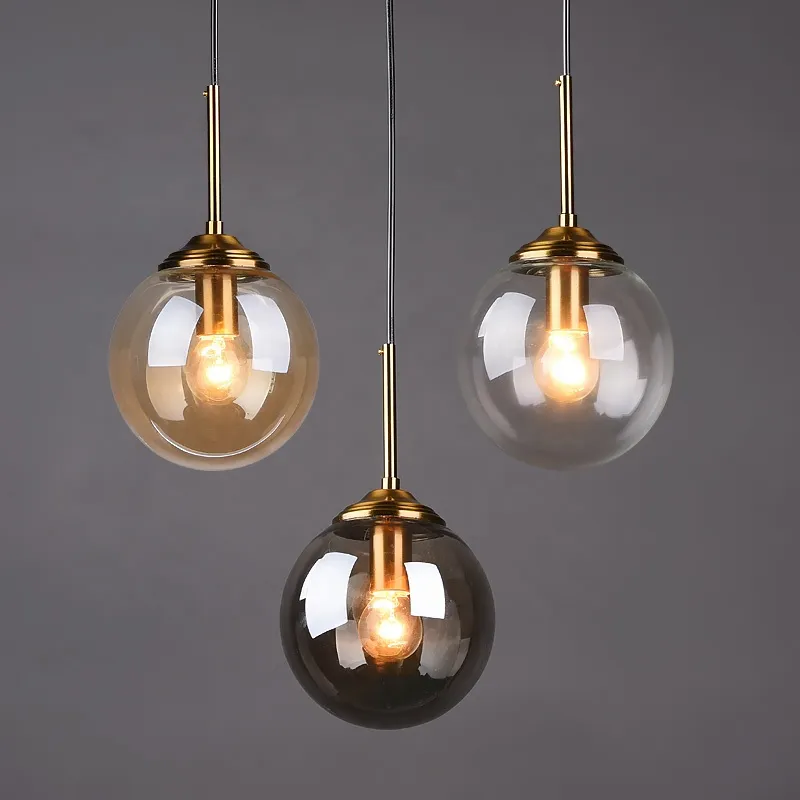 Home Lighting Indoor E27 Classic Glass Bubble Ball LED Ceiling Pendant Lamp