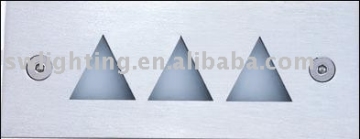 square wall recessed LED light