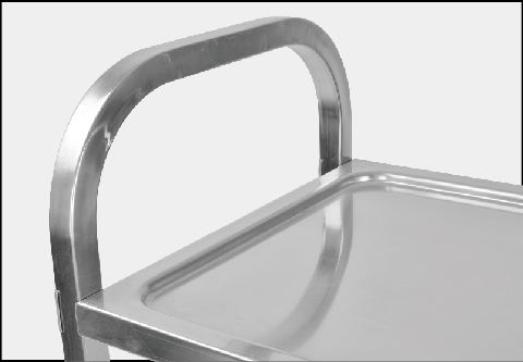 Carrinho de aço inoxidável com roda Stainless Steel Trolley with wheel