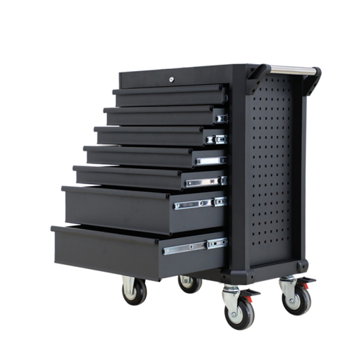 Black Metal Professional Tool Storage Solution