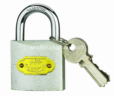 COLOUR IRON PADLOCK-SILVER-400 COLOUR IRON PADLOCK-SILVER-400