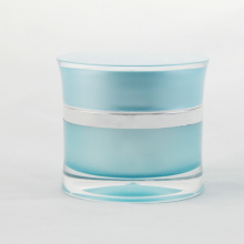 milk glass cometic cream jar with screw cap/glass cream jar packaging/Empty Glass Bottle