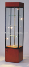 Used Glass revolving display cabinet WITH LED LIGHTS
