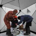 Pop-up Tenda per riparo per la pesca a ghiaccio di 3-4 persone