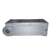 aluminum heat exchanger, evaporator in liquid Helium